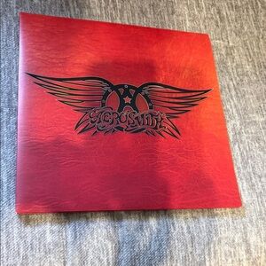 Aerosmith Red Winged Logo Vinyl/Book Set